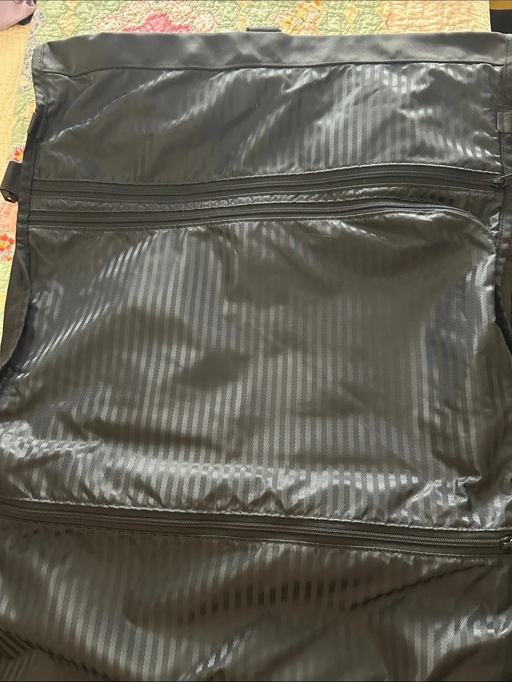 Tumi leather luggage